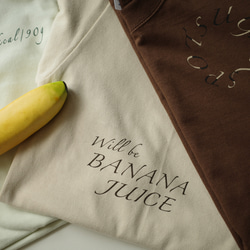 在庫限り【S〜XXLサイズ】バナナカラーTシャツ/ベージュ 4枚目の画像