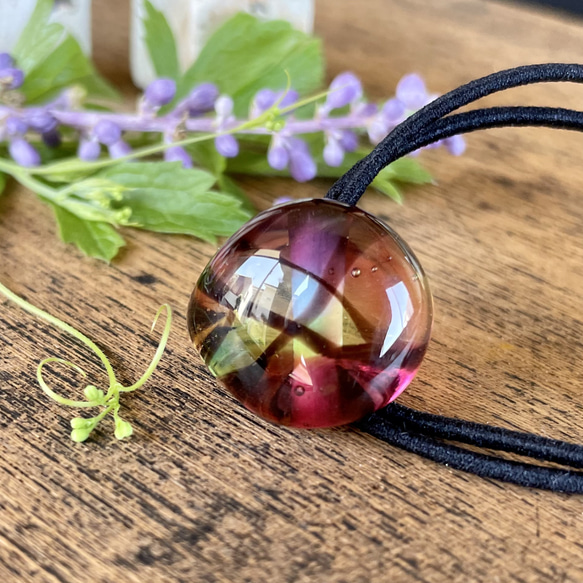 ステンドグラス風 ひまわり ヘアゴム ガラスの ヘアゴム ステンドグラス風 ヘアゴム あめふり 通販