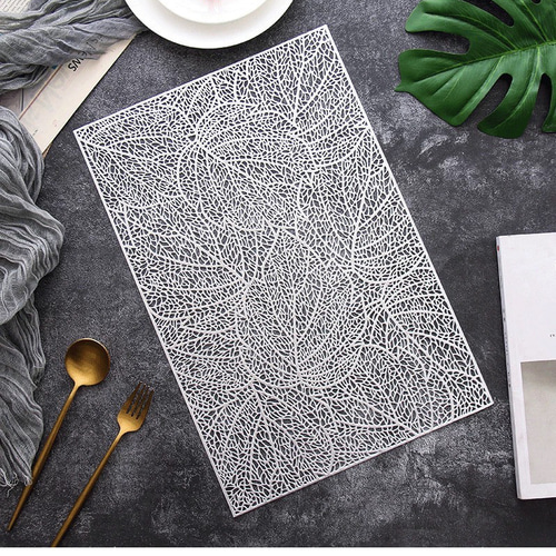 モンステラ ランチョンマット2点セット/耐熱マット/防水/プレイス