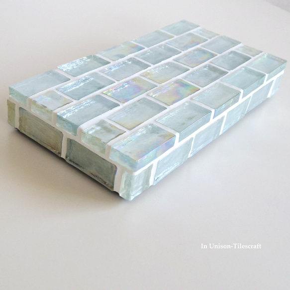 【訂做】磚貼透明透明彩色玻璃馬賽克展示托盤 第10張的照片