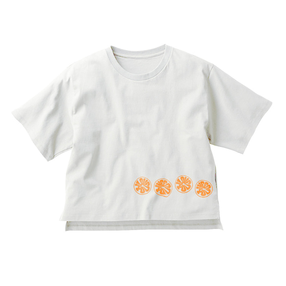 オレンジ ウィメンズBIG Tシャツ 1枚目の画像