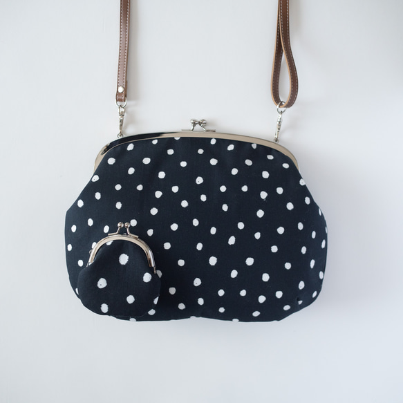 ち*え様 ハンドメイド•ショルダーバッグ•ポシェット•大人可愛い•ドット柄 ち*え様 ハンドメイド•ショルダーバッグ•ポシェット•大人可愛い