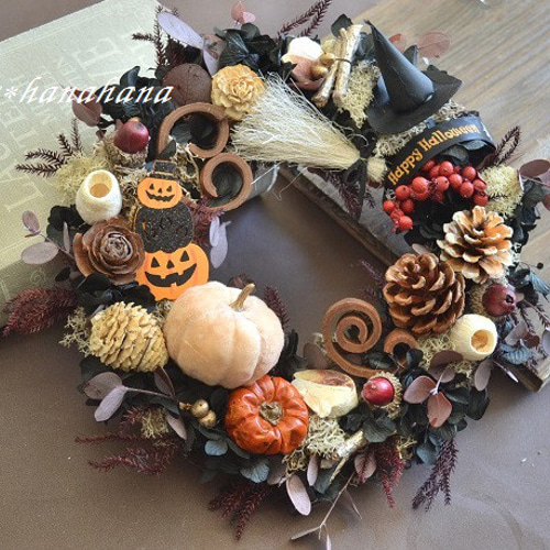 お菓子なハロウィンwreath リース cosy 通販 14484781｜Creema