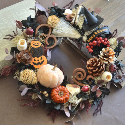 お菓子なハロウィンwreath リース cosy 通販 14484781｜Creema