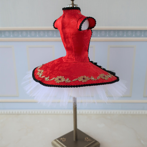 c様ご注文品】バレエ ミニチュチュ チャイナ1 立体・オブジェ minitutu