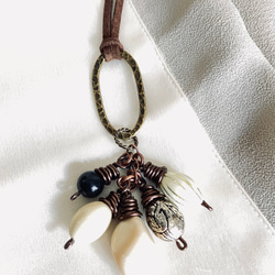 beads charms necklace(no.11) 2枚目の画像