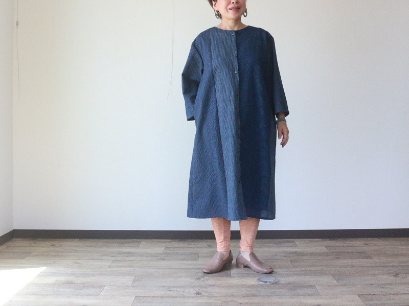 着物リメイク　Aラインワンピース【2253】 着物リメイク】縫い方／Aラインワンピース作り方／Refashion
