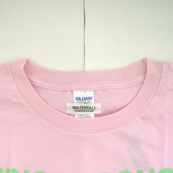 インコツアーTシャツ「インコピアノ/シンセサイザー」 ピンク Sサイズ WATERFALLオリジナル商品 3枚目の画像