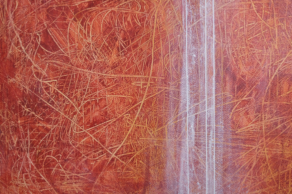 ひろ・あおき　作　「知覚012」　アクリル/キャンバス　S3　27.3x27.3cm　抽象絵画　現代アート　スクエア 2枚目の画像
