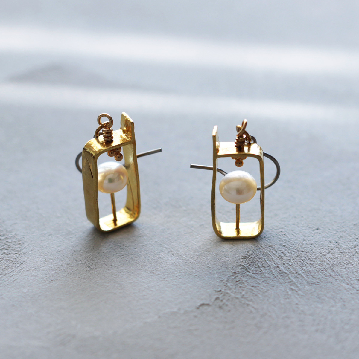 白の実｜ピアス｜イヤリング｜P032