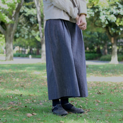 ⚪︎10%OFF⚪︎Mサイズ亀田縞のたりズボン（濃灰色） 1枚目の画像