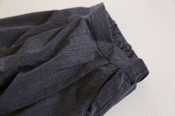 ⚪︎10%OFF⚪︎Mサイズ亀田縞のたりズボン（濃灰色） 4枚目の画像