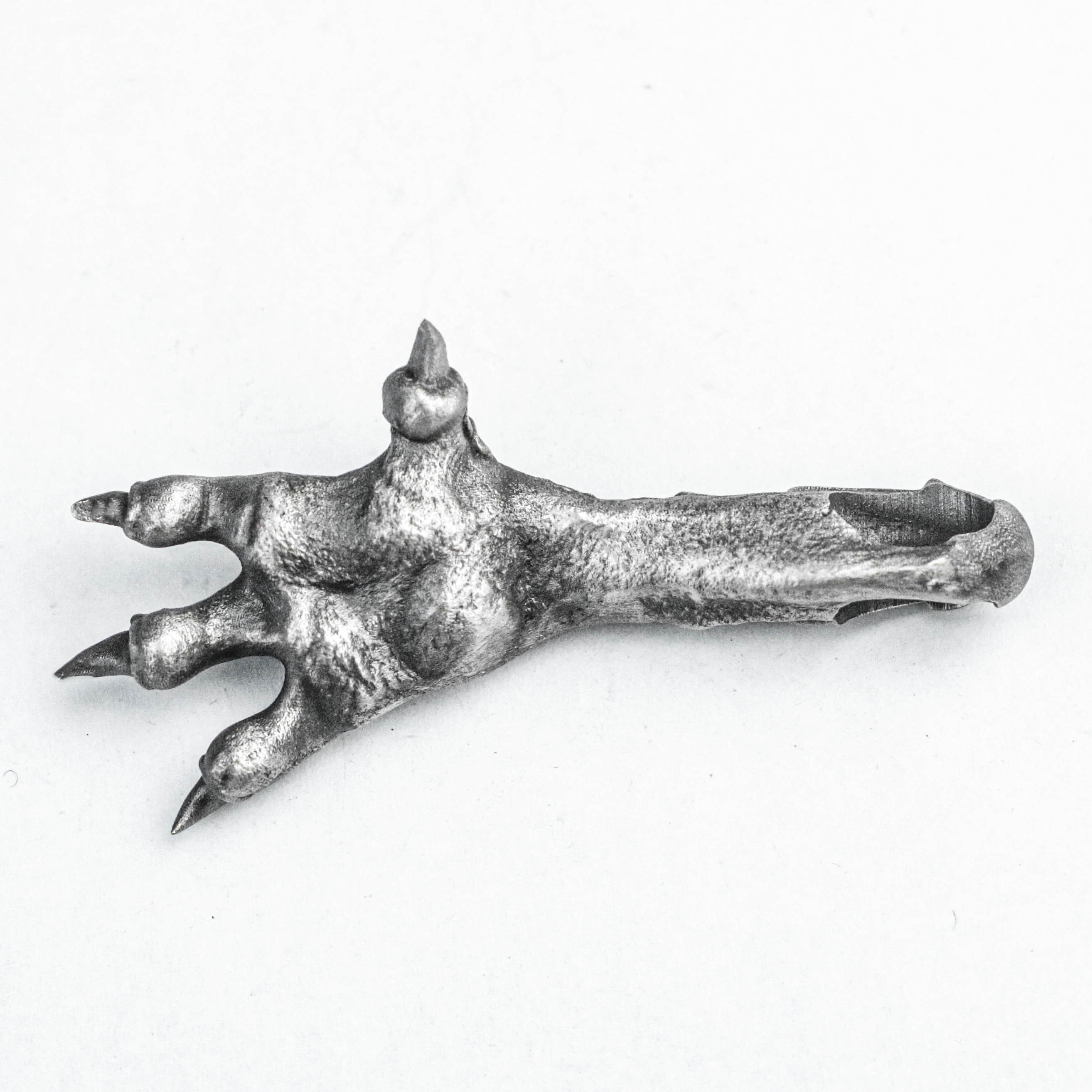 925スターリングシルバーの爪のペンダントネックレス、爪のペンダント、動物の爪のペンダント、男性へのギフト - 手作り