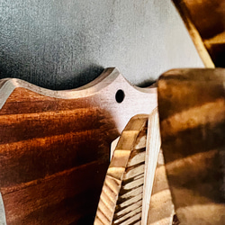 Hunting trophy MI-MI-MOKO(ミーミーモコ) 木製ハンティングトロフィー 鹿 オールド仕上げ 6枚目の画像