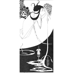 【名作モチーフ】オーブリー・ビアズリー「THE　CLIMAX」オスカー・ワイルド戯曲「サロメ」挿画より　2wayイヤリン 8枚目の画像