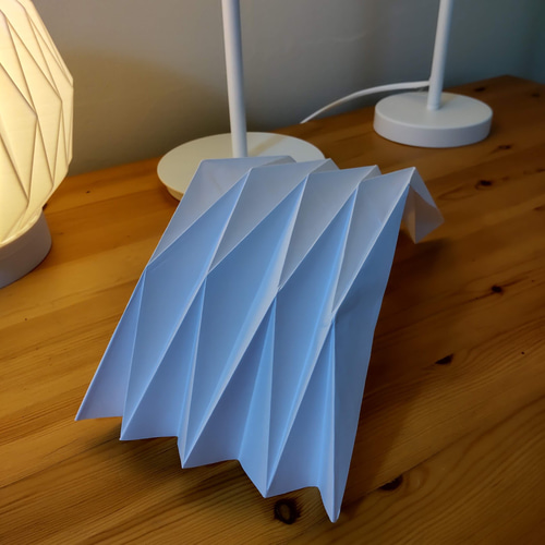 ランプシェード 折り紙48 真鍮ソケット 3Dプリント マット調 調光調