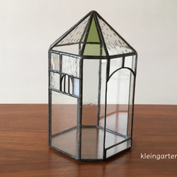 テラリウム　窓のある家　ステンドグラス【送料無料】 4枚目の画像