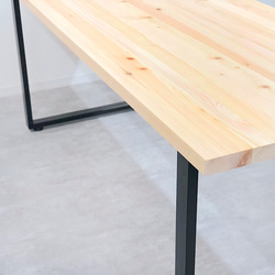 dining table 無垢 京都桧 ヒノキ ダイニングテーブル 4枚目の画像