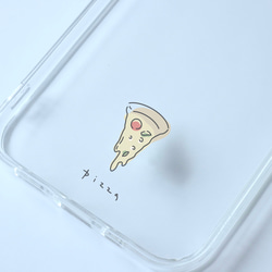ピザ　pizza/mplant　スマホケース　iPhoneケース　クリアケース　ソフトケース シンプル 1枚目の画像