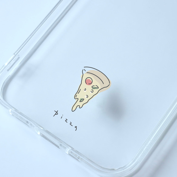 ピザ　pizza/mplant　スマホケース　iPhoneケース　クリアケース　ソフトケース シンプル 1枚目の画像