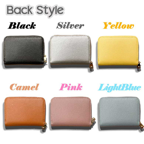 セキセイインコ 本革 コンパクト財布 じゃばらカードケース