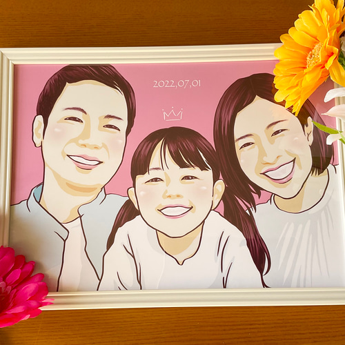 大学生協のスーツ提携店割引 似顔絵オーダー 程よい 心のこもったプレゼント♪ ハガキサイズ イラスト