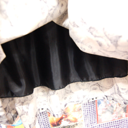 テディベア　コットンリネン　フレアプリーツロングスカート:グレー 7枚目の画像