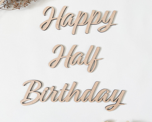 ウールレター Happy half Birthday お花setの通販 by Suu｜ラクマ