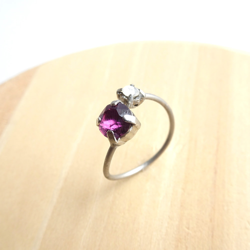 わたしだけの組み合わせ「2人の誕生石」シルバーリング【ペアリング