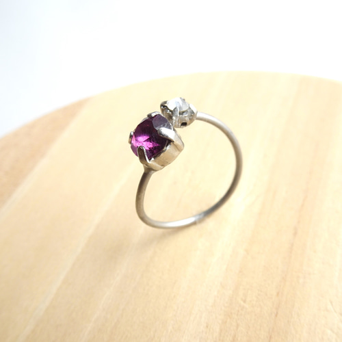 ゆめゆんさん　手作り　二石のボルダーオパール　シルバーリング 神戸・元町／元町駅から徒歩2分〉【**シルバーリング製作体験