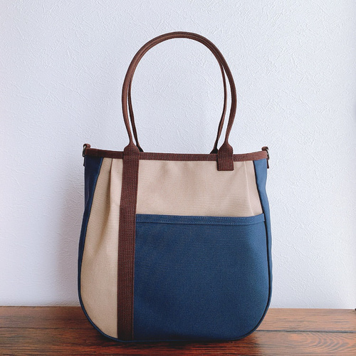 ♥️中♥️背高ころりんバッグ ショルダーバッグ 倉敷帆布 2way