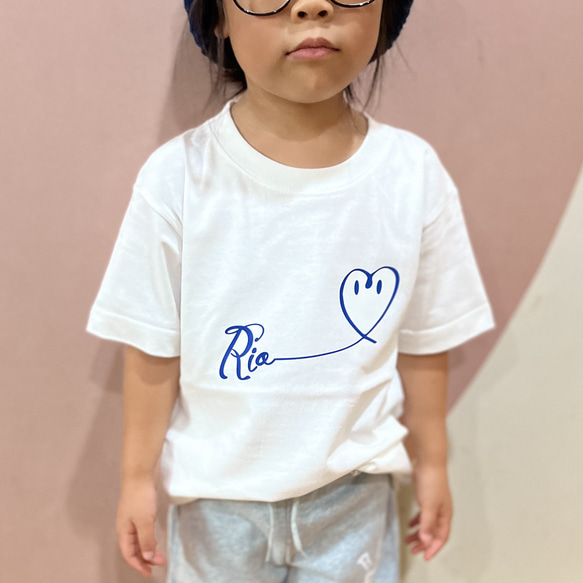 ハートTシャツ　　名入り 10枚目の画像