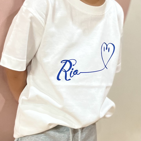 ハートTシャツ　　名入り 12枚目の画像