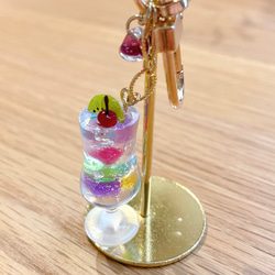 【純喫茶シリーズ】ゼリーポンチのキーホルダー 3枚目の画像
