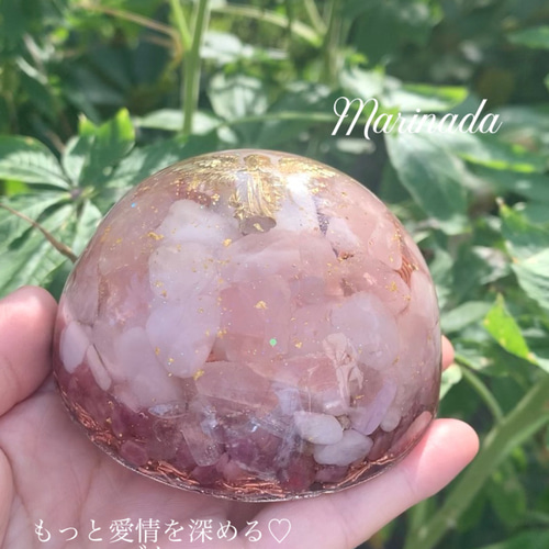 癒しのオルゴナイト❤️ディープローズクォーツ＋ピンク