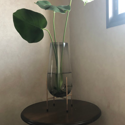 [入荷しました] drop glass flower vase / モダン インテリア フラワーベース 花瓶 6枚目の画像