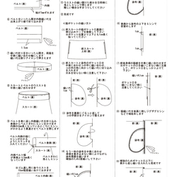 thinkのティアードスカートパターン(型紙)　＊パターン貼り合わせ無し 9枚目の画像