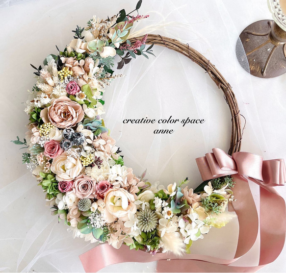 リースブーケ ナチュラル ブーケ アトリエAnne 通販｜Creema(クリーマ  