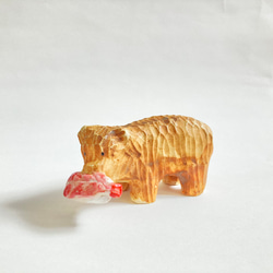 やきもの木彫り熊(寿司) 2枚目の画像