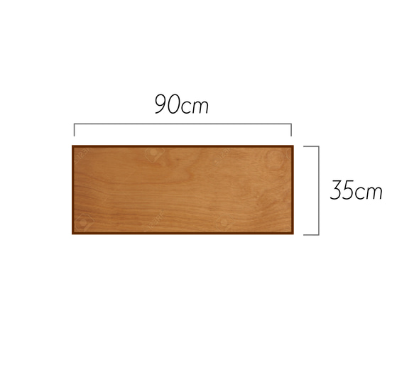 [ G様専用 ] 35×90サイズ 古材×針葉樹合板 オリジナル棚板 ダークウォルナット 2枚目の画像