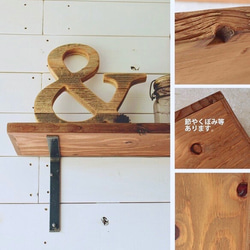 [ G様専用 ] 35×90サイズ 古材×針葉樹合板 オリジナル棚板 ダークウォルナット 4枚目の画像
