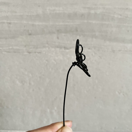 ワイヤーアートオブジェ・フィギュア 自立式オリジナル1点もの