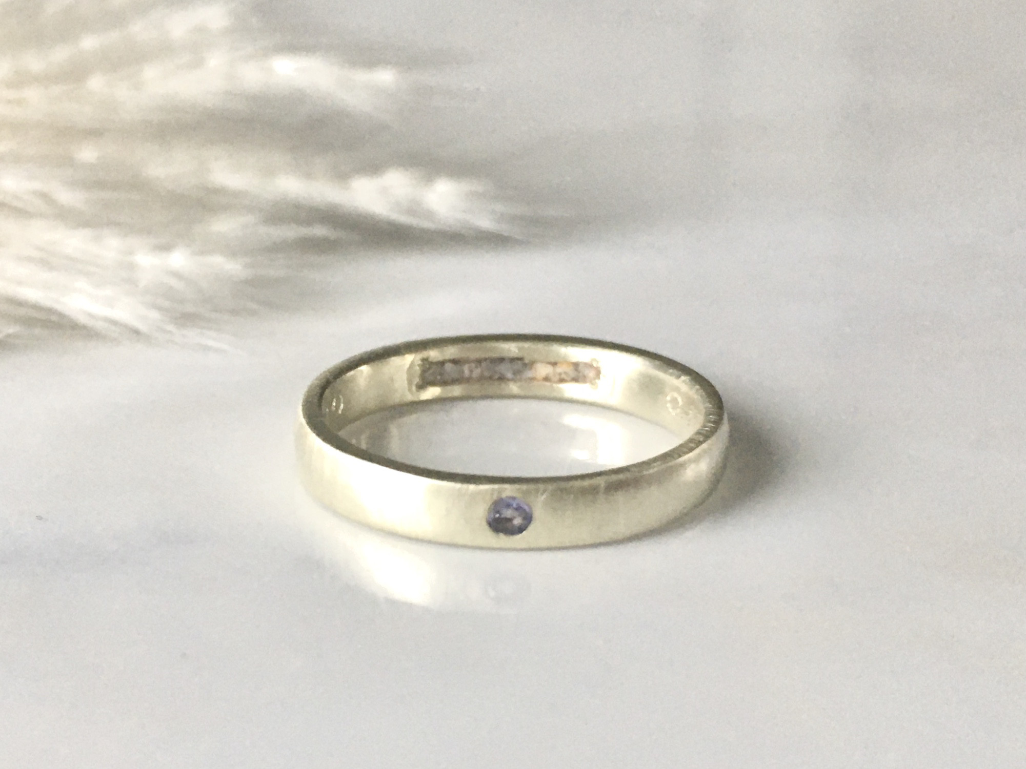 完全防水 遺骨リング プラチナ 幅約3mm ペット 指輪 虹の橋 メモリアルリング 樹脂密封 手元供養 お墓 安い