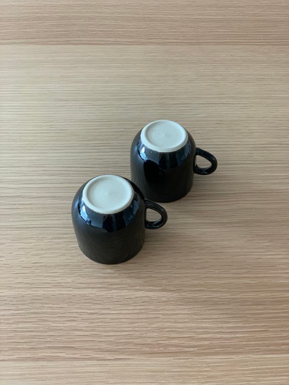 <冬支度ハンドメイド2022>【京焼・清水焼】京都　水野春陽窯　コーヒーカップ（ブラック） 5枚目の画像