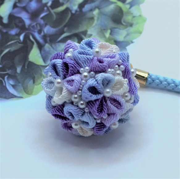 下げ飾り -紫陽花- — ちりめん細工館 公式オンラインショップ