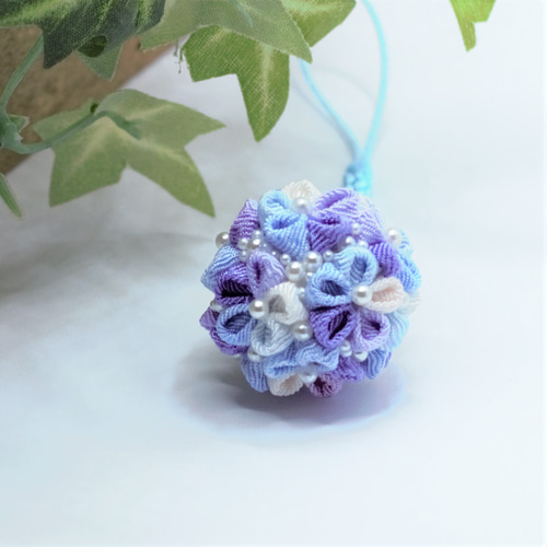 ◇タビ◇ちりめん細工◇紫陽花9つオーダー品◇ ◇タビ◇ちりめん細工◇紫陽花9つオーダー品◇ ◇タビ様専用
