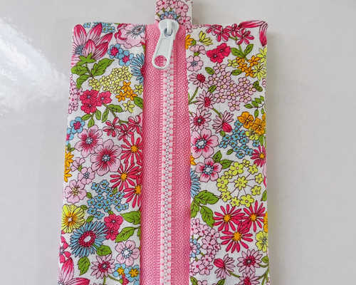 ✳︎✳︎専用✳︎✳︎ポケット付きティッシュケース　花柄コーデュロイ✳︎母made品✳︎ ✳︎✳︎専用✳︎✳︎ポケット付きティッシュケース 花柄コーデュロイ