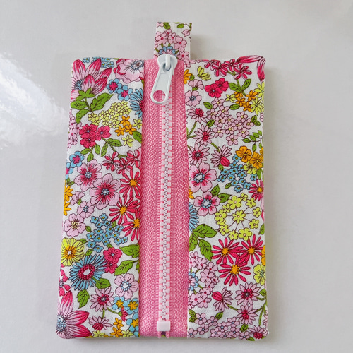 花柄*°チャック付きポケットティッシュケース その他ファッション雑貨