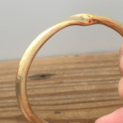 黃銅手鐲“扭曲”4 毫米 第3張的照片