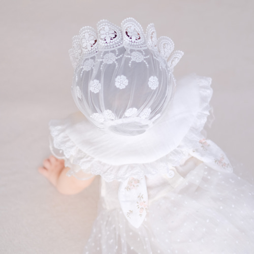 小花柄 うさ耳スタイ(表地ワッフル) 小花柄 うさ耳スタイ(表地ワッフル) 小花柄 うさ耳スタイ(表地